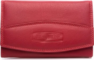 Produktbild von Money Maker Damen Geldbörse aus weichem Echt Leder Rot