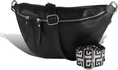 Produktbild von Toscanto Tasche schwarz Gürteltasche sehr groß 37x20x12cm D2OTT821BS