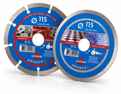Obrázok produktu pre Diamantové kotúče 115 mm na betón a dlažbu, sada 2 kusov