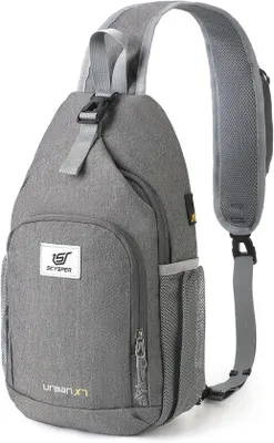 Productafbeelding van Lichtgewicht Sling Bag voor Heren - Waterdichte Crossbody Rugzak voor Wandelen en Reizen