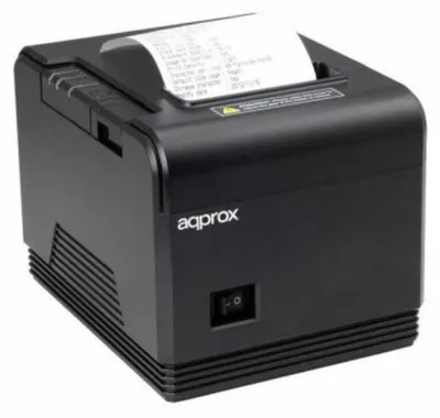 Image de Imprimante de tickets Approx appPOS80AM/ Thermique/ Largeur de papier 80mm/ USB-RS232/ Noir