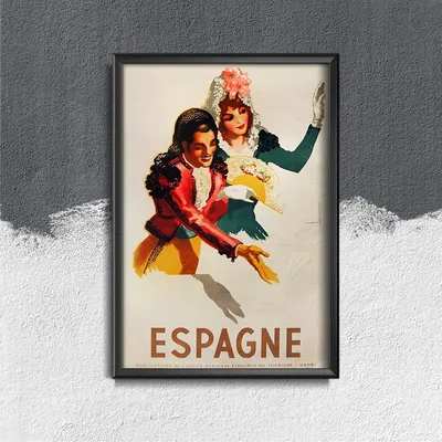 Produktbild von Poster - Canvas - Leinwand - 42 cm x 59,4 cm - Spanien