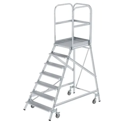 Produktbild von Guenzburger Steigtechnik MUNK 50107 Aluminium Podestleiter Arbeitshöhe