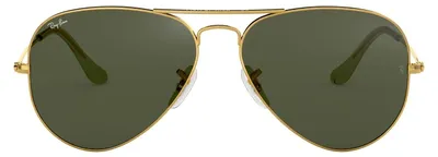 Immagine prodotto di Occhiali da sole modello aviator, color oro, con lenti polarizzate