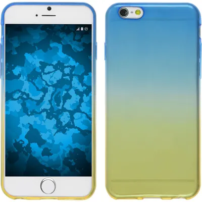 Produktbild von PhoneNatic Case kompatibel mit Apple iPhone 6s / 6 - Design:02 Silikon Hülle Ombrè + 2 Schutzfolien