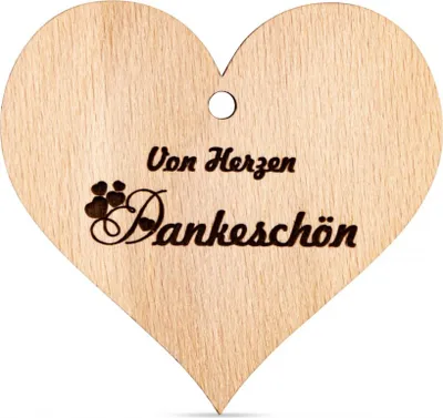 Produktbild von Anhänger Von Herzen Dankeschön