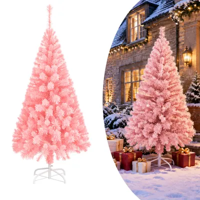 Produktbild von TANYEAR Weihnachtsbaum Künstlicher Tannenbaum 150cm Dekobaum Weihnachtsdeko Rosa