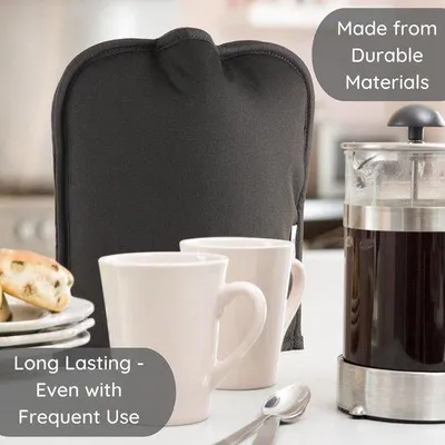 Image de Tasse à café isotherme noire, 8 tasses, avec couvercle isotherme