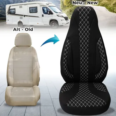 Produktbild von Wohnmobil Sitzbezüge für Ford Transit Custom Vanestro Atlantic Titanium (WPL408)