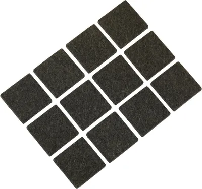 Immagine prodotto di Feltrini autoadesivi, set di 8 pezzi da 25 mm, rotondi, marrone