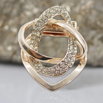 Produktbild von Brosche Vergoldet Robuster Schalhalterring aus vergoldeter Legierung für Damen zum täglichen Tragen