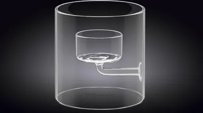 Zdjęcie produktu dla Podświetlnik do świeczek typu tealight, na 1 świeczkę, o wymiarach 9 cm, wykonany z przezroczystego szkła