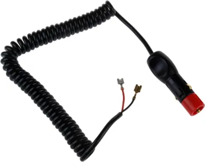 Produktbild von 2poliger Stecker mit Spiralkabel  ca. 200cm lang 12V