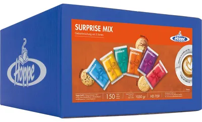 Produktbild von Hoppe Surprise Mix Mischung 150 einzeln verpackte Kekse 1050g