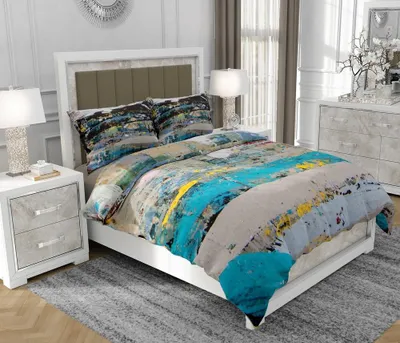 Obrázok produktu pre Obliečky 200x220 cm + 2x70x80 cm, 3-dielna súprava, 100% bavlna (bavlnený satén), zips, viacfarebná - SOVIO | So.0054