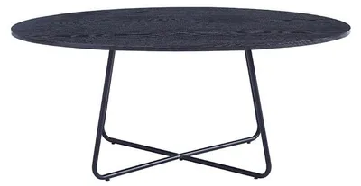 Produktbild von HOME DELUXE - Couchtisch Oval NOVARIS 110 x 66 x 47 cm - Dark Oak|Sofatisch, Wohnzimmertisch, Wohnzimmer