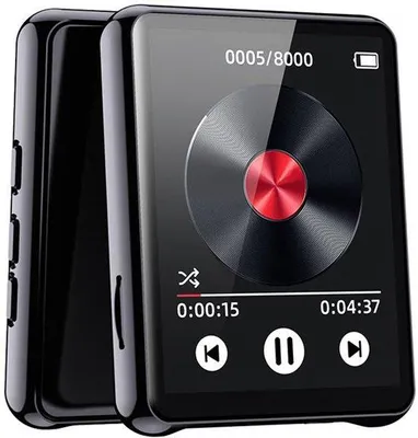 Image de Lecteur MP3 portable, 32 Go, Bluetooth 5.0, qualité audio exceptionnelle, fonctionnalités polyvalentes, facile à transporter, noir.