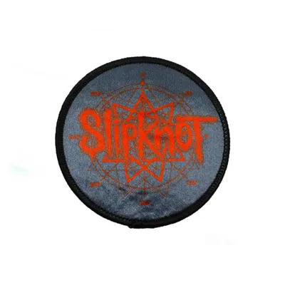 Image de Slipknot - Patch "Nonagram" Logo RO8049 (Taille unique) (Noir/Rouge)