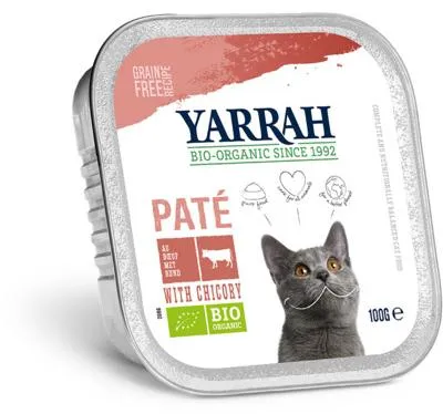 Productafbeelding van Yarrah Kattenvoer Pate Met Rund En Kip  (100 gr)