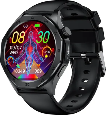 Obrázek produktu pro 1,43" Smartwatch ženy Muži, s funkcí telefonu Fitness Tracker Hodinky Sportovní monitorování zdraví BT5.2 S0S funkce tísňového volání IP68 Vodotěsné, němčina