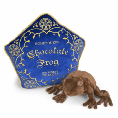 Produktbild von Harry Potter – Kissen und Plüschtier in Form eines Schokoladenfrosches