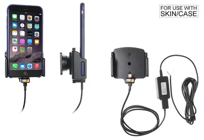 Produktbild von Brodit Gerätehalter 527667 mit Ladefunktion - für Smartphones - Apple iPhone Xs Max, Apple iPhone Xs, Apple iPhone X und weitere