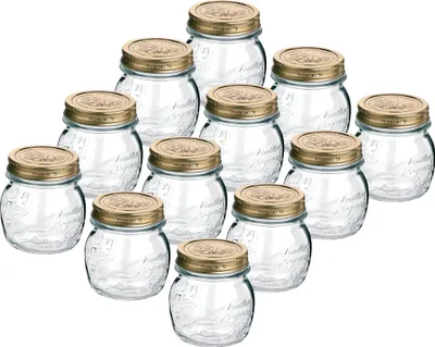 Produktbild von Quattro Stagioni Marmeladenglas Einmachglas 250ml - 12 Stück