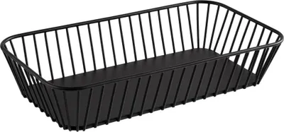 Produktbild von APS 30417 GN 1/3 Korb URBAN, Metall, schwarz, mit Antirutsch-Füßchen, 32,5 x 17,6 cm, Höhe 7,5 cm