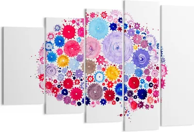 Produktbild von Bild auf Leinwand - Leinwandbild - Gehirn Innovation Inspiration - 150x100cm - Wand Bild - Wanddeko - Leinwanddruck - Bilder - Kunstdruck - Leinwand bilder - Wandkunst - EG150x100-2977