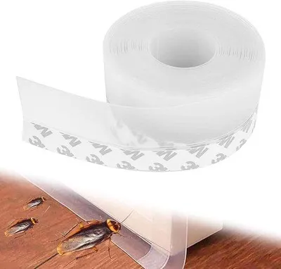Obrázok produktu pre Silikónová tesniaca páska 4,5 cm × 5 m – Samolepiaca tesniaca páska na dvere a okná – Tesniace pásky – Silikónové tesniace pásky – Priehľadná