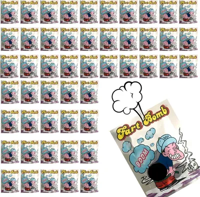 Productafbeelding van Stinkbommen - Set van 50 - Extreem stinkende scheetbommen - Scheetbom - Grap stinkend broodje - Grap grappig speelgoed