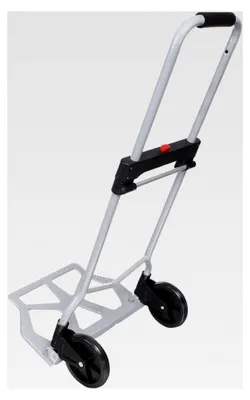Produktbild von Klappbare Sackkarre aus Aluminium, Transportkarre mit 100 kg Tragfähigkeit für Einkäufe, Reisen und Umzüge