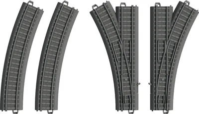 Produktbild von H0 Märklin my world - Kunststoffgleis Weichen-Set
