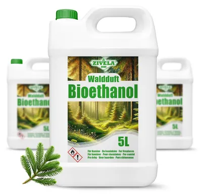 Productafbeelding van -ethanol 96,6%, 15 liter, met bosgeur, voor de kachel