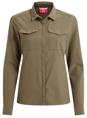 Produktbild von Craghoppers NosiLife Pro Langarmshirt III für Damen, Größe:46, Farbe:Wild Olive