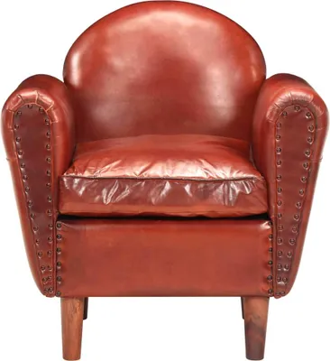 Produktbild von vidaXL Sessel Braun 77 x 65 x 79 cm Echtleder