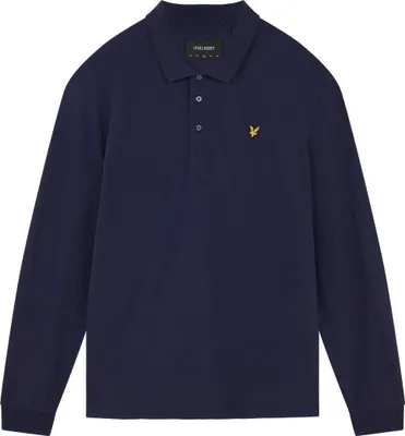 Produktbild von Lyle & Scott - Poloshirt für Herren, Langärmlig SY3889 (S) (Dunkles Marineblau)