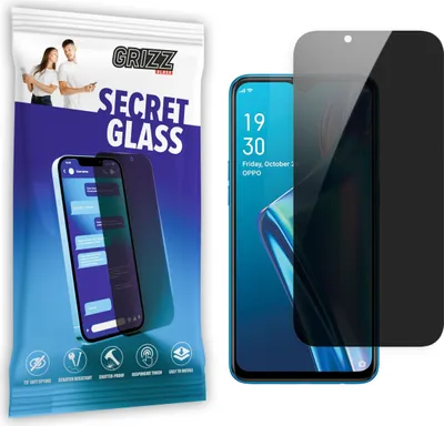 Obrázek produktu pro Ochranné sklo GrizzGlass SecretGlass Privacy pro Oppo A5 2020 - černé