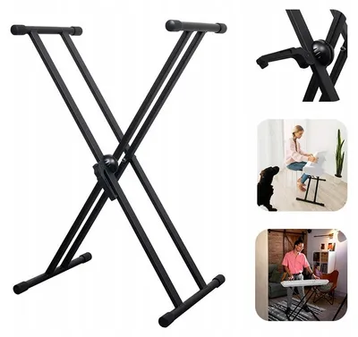 Produktbild von Vonyx Klappbarer Keyboardständer Doppel X-Ständer für Piano