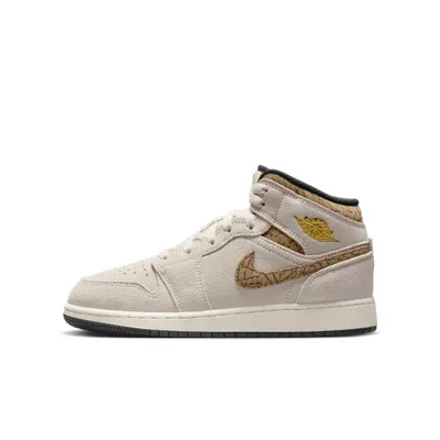 Produktbild von Nike Air Jordan 1 Mid SE Brown Elephant (GS) Schuhe Kinder, Größe: 38.5