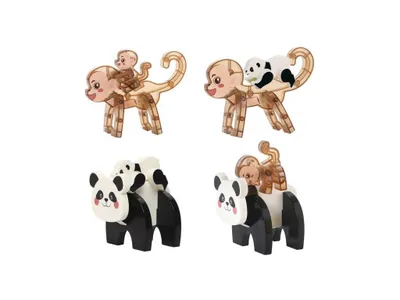 Immagine prodotto di Picasso Tiles – Set magnetico Panda e Scimmia