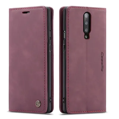 Obrázek produktu pro OnePlus 7 Pro Pouzdro, RetroPolyuretanKožené Pouzdro, Kapsy na Karty, Magnetické Uzavírání, Pouzdro s Funkcí Stojánku pro OnePlus 7 Pro červené