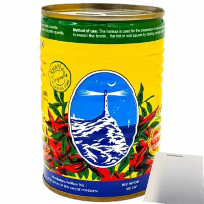 Produktbild von Le Phare Du Cap Bon Harissa 1/2 (1x380g Dose) + usy Block