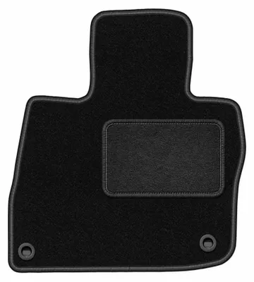 Image de Tapis conducteur en moquette pour Honda Civic VIII (UFO) 2006-2012 (à hayon) – 1 pièce, noir, sur mesure – Wielganizator LUX