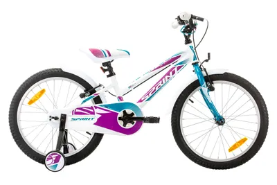 Produktbild von Kinderfahrrad SPRINT, CALYPSO 20 Zoll, 1 SP, Weiß, Türkis und Lila HARDTAIL