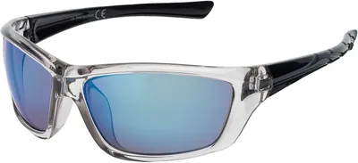 Produktbild von Uni Sonnenbrille 80er Fahrradbrille Sport Brille Retro verspiegelt Blau