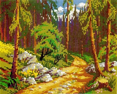 Produktbild von Mini Stecksystem Der Waldweg ca. 8.100 Teile mit XXL-Steckvorlage