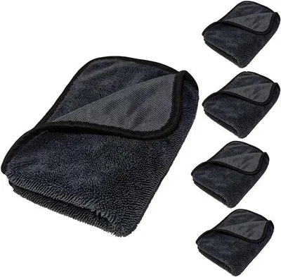 Produktbild von Set mit 5 Mikrofaser Haushaltstücher 30 x 40 cm Absorbierende bandfreie Kleidung für Küche, Auto, Fenster und Badezimmer