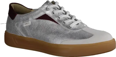 Produktbild von Finn Comfort Interlagos Schnürer, Damen, Sneaker,Bianco/Silber/Bordo, Leder, - Marken Finn Comfort, Mehrfarbig, leder (nubuk/brina/nube)