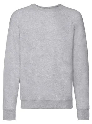 Produktbild von Fruit of the Loom - Sweatshirt für Herren/Damen Uni Raglanärmel LT1851 (XL) (Grau meliert)